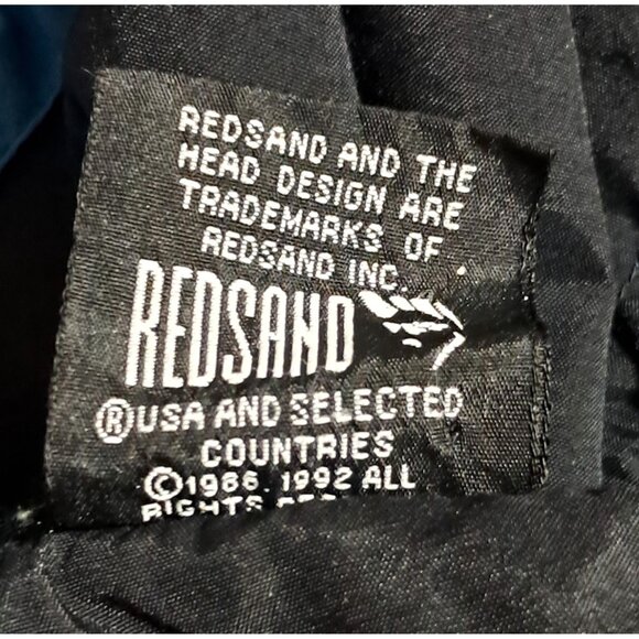 Vintage Red Sand Winderbreaker Pullover Jacket With Hood Blue/Black Size S - Picture 3 of 12
